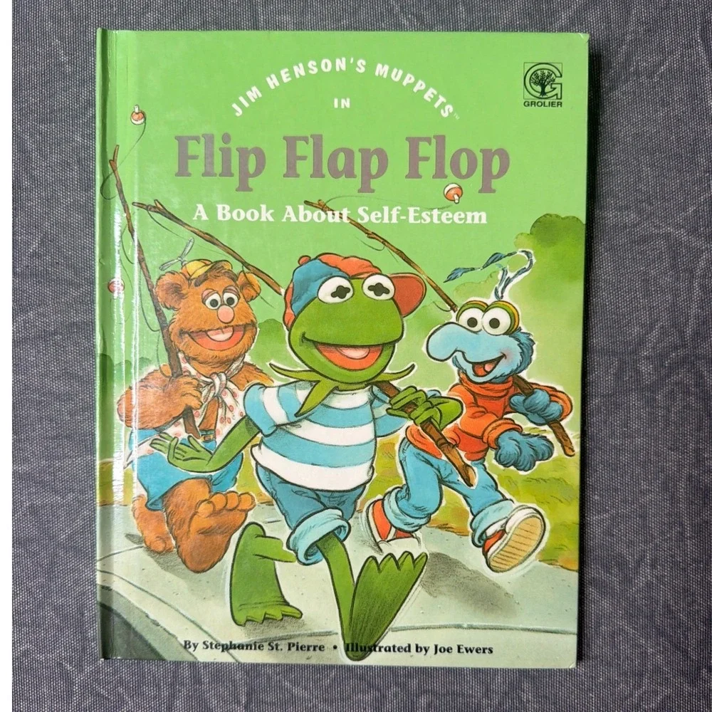 Grolier Muppet Kids Values to Grow On Hardcover Book Lot of 6 Jim Henson 1992